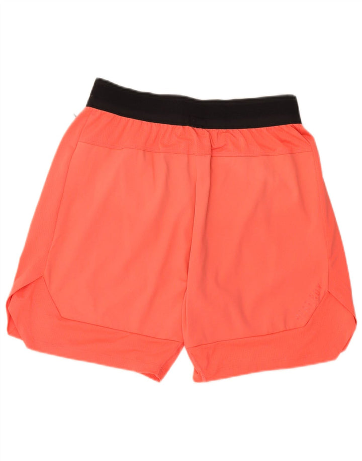 Adidas Mens Sport Shorts Médio Laranja Colourblock Nylon