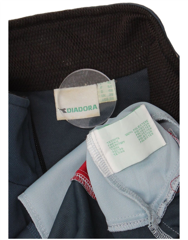 Jaqueta masculina de agasalho DIADORA Reino Unido 38 bloco colorido azul marinho médio