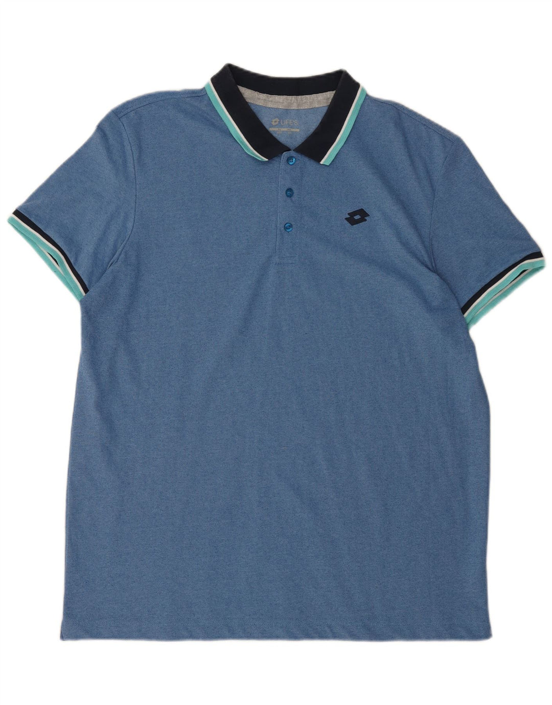 Camisa polo masculina LOTTO 2XL azul colorblock