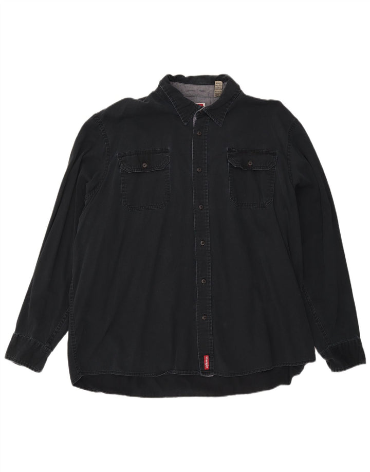 Camisa masculina Wrangler 2XL algodão azul marinho