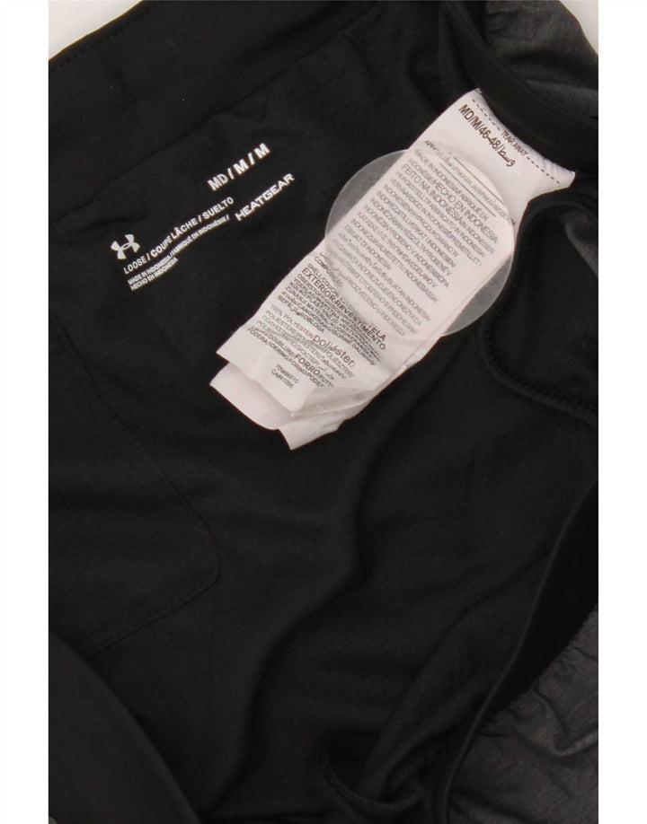 Shorts esportivos femininos Under Armour Heat Gear UK 14 poliéster cinza médio