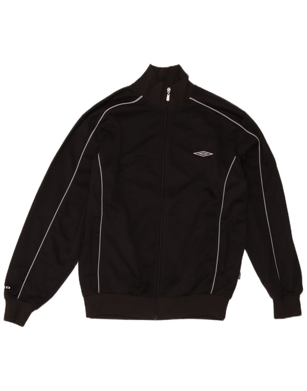 Umbro Mens Treino Top Jaqueta Poliéster Preto Médio