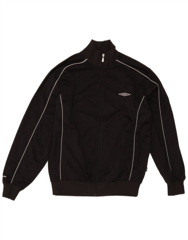 Umbro Mens Treino Top Jaqueta Poliéster Preto Médio