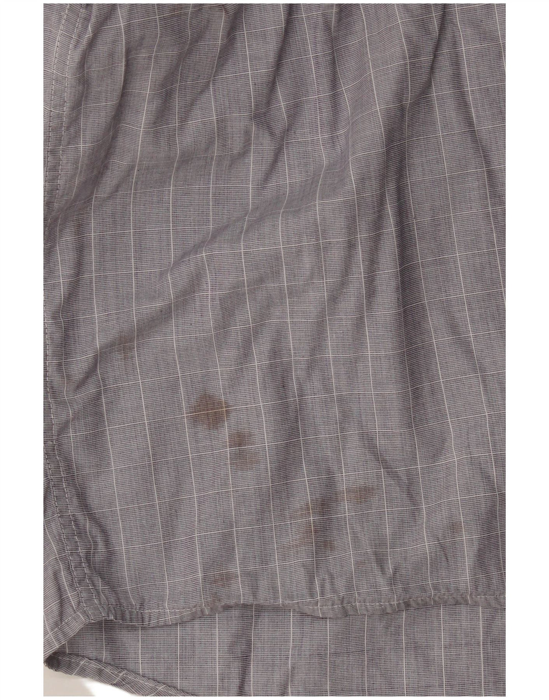 Camisa masculina Lacoste tamanho 42 grande algodão xadrez cinza