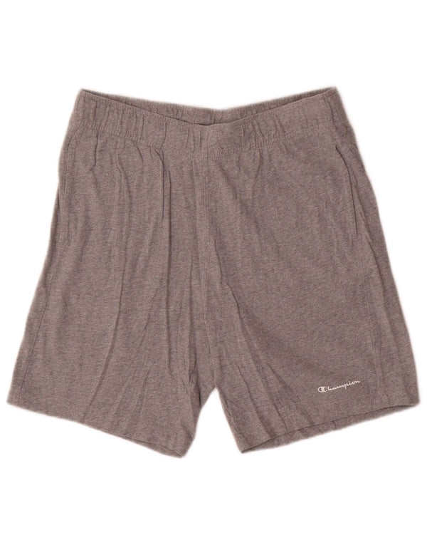 Shorts esportivos masculinos Champion cinza médio
