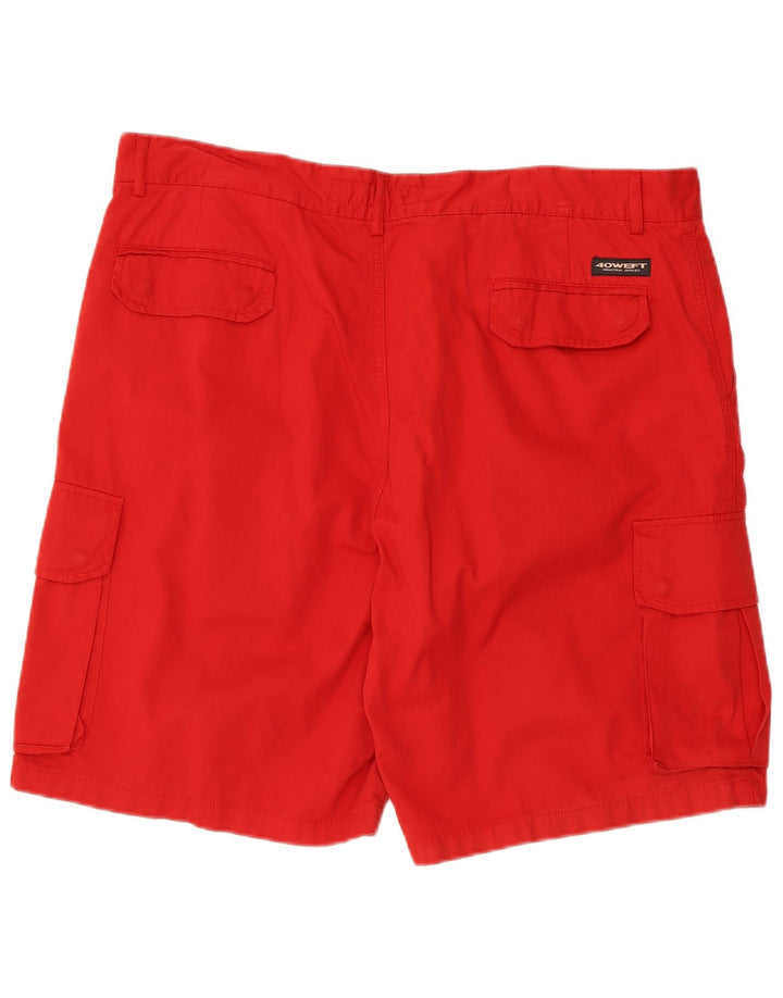 Shorts cargo masculino 40Weft W40 XL algodão vermelho