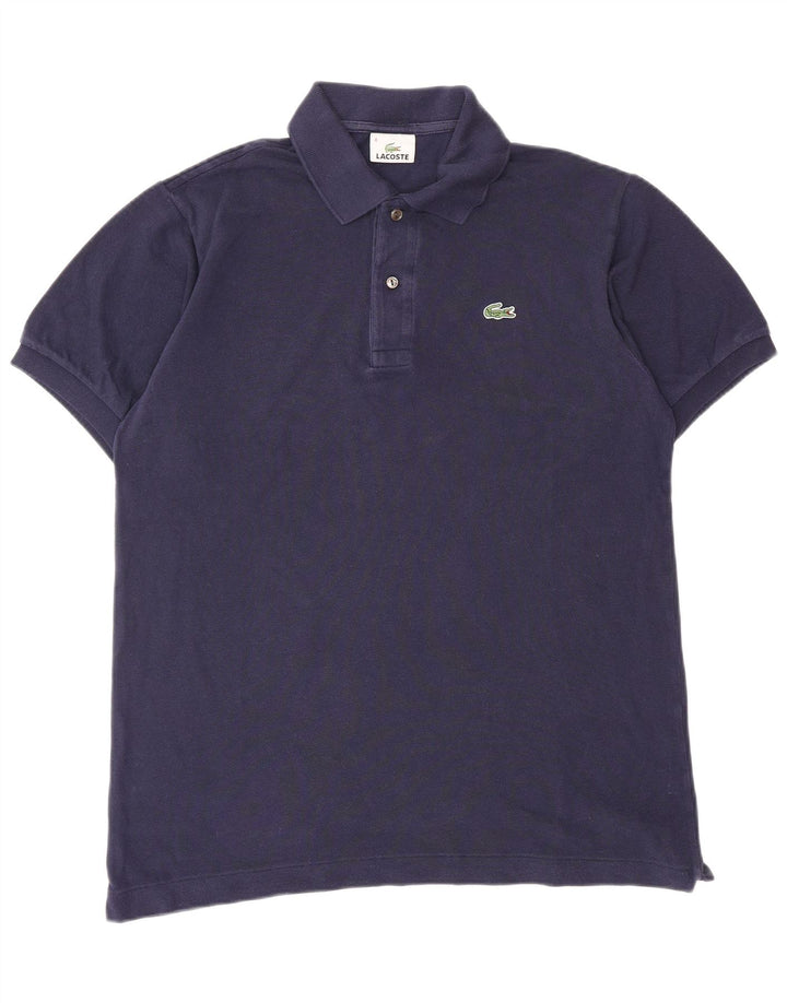 Camisa polo masculina LACOSTE tamanho 4 médio algodão azul marinho