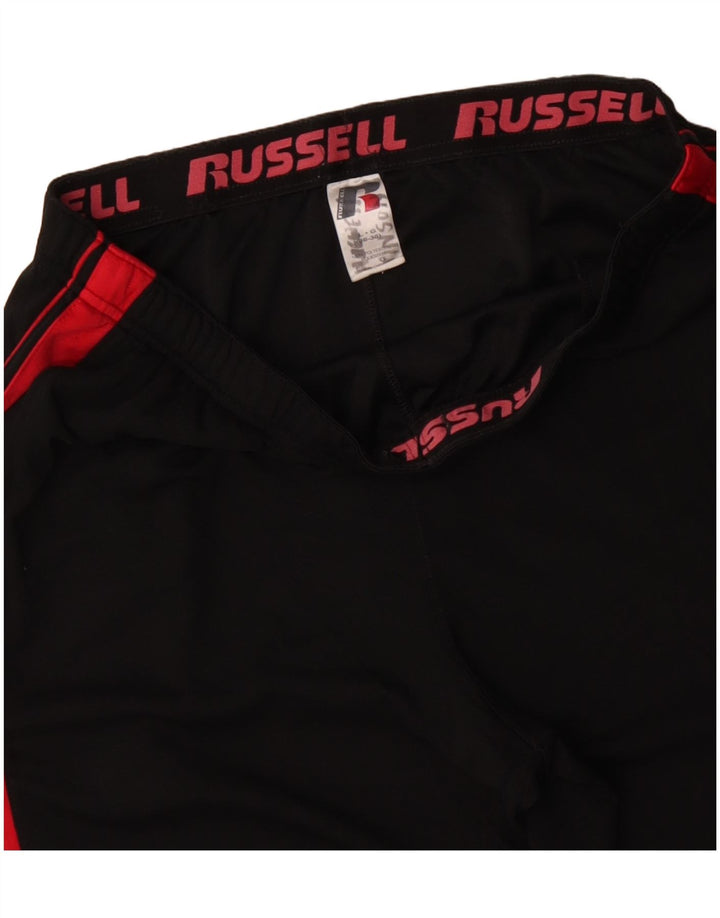 Calça de treino masculina RUSSELL ATLÉTICA grande bloco colorido preto