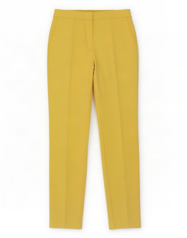 Zara Calça Chino Feminina Slim Médio W28 L27 Amarelo