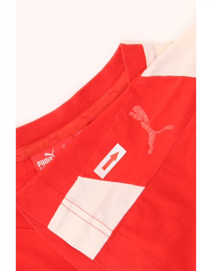 Camiseta masculina Puma Graphic Top Medium Red Colourblock