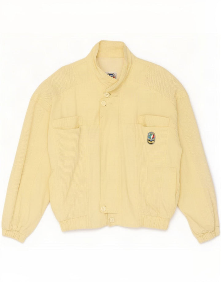 Jaqueta bomber masculina POP 84 UK 40 grande algodão amarelo