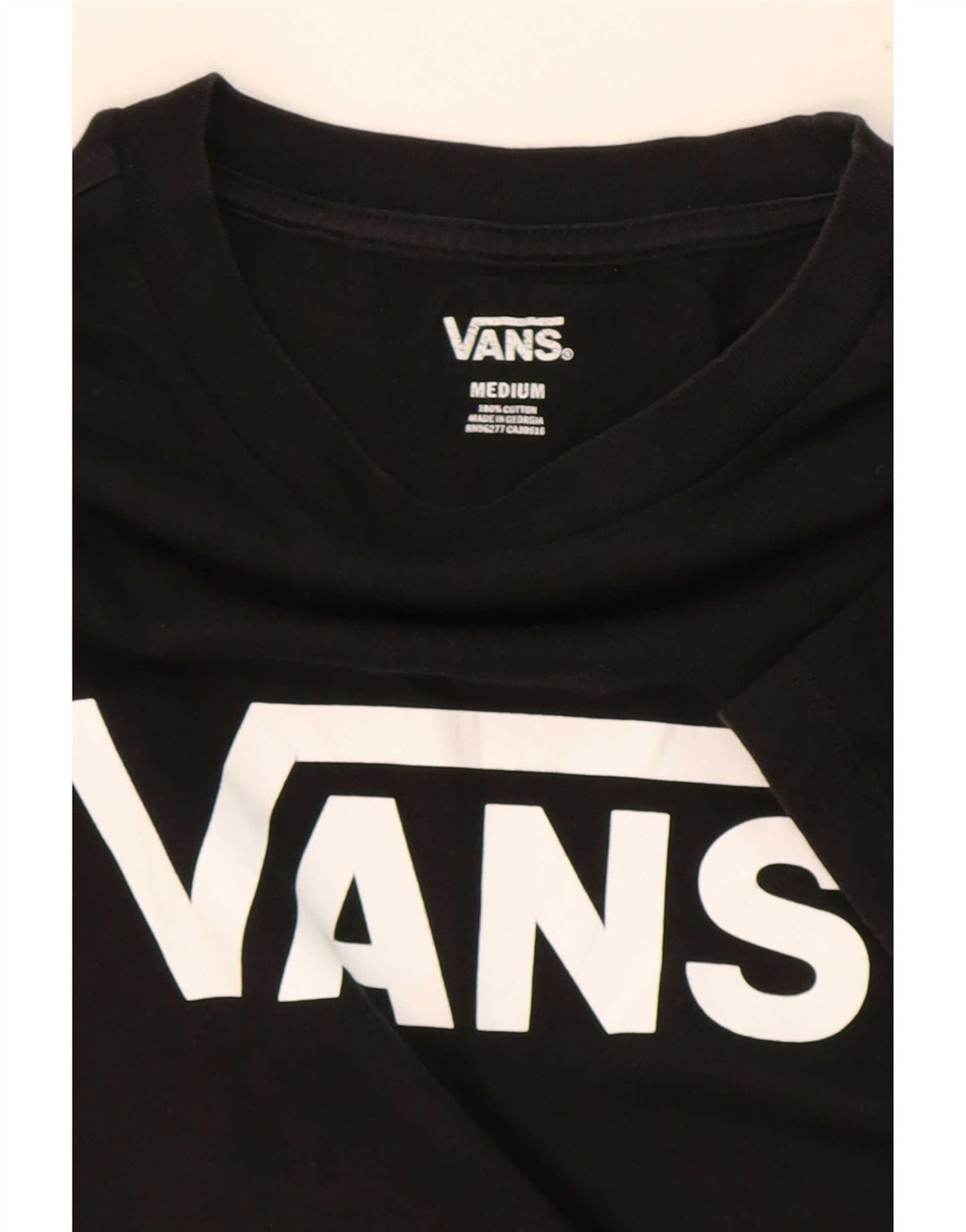 Camiseta feminina Vans com estampa gráfica UK 12 médio algodão preto