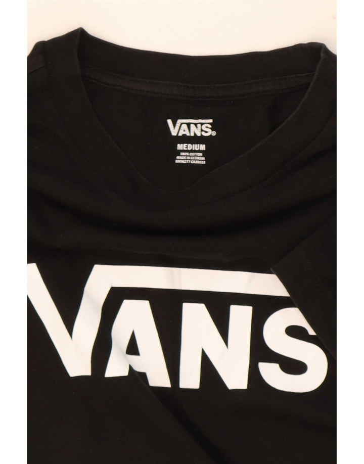 Camiseta feminina Vans com estampa gráfica UK 12 médio algodão preto