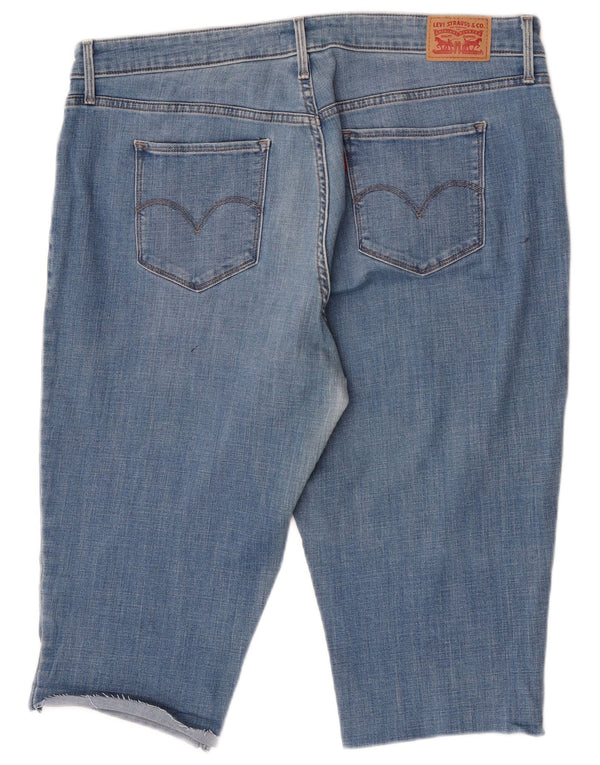 Shorts jeans feminino Levi's 311 Bermuda US 20 2XL W40 azul algodão