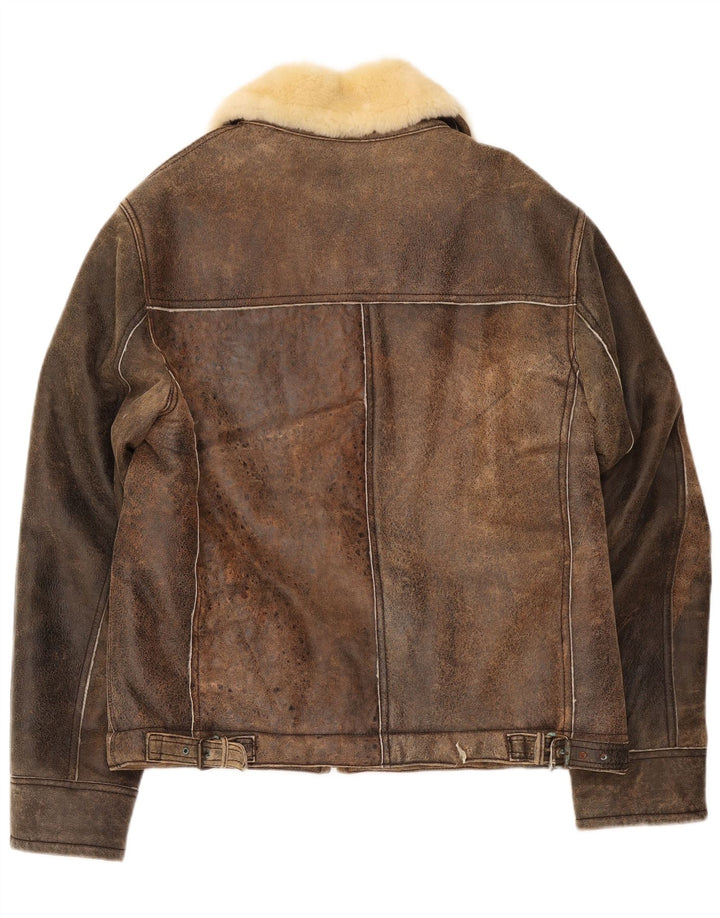 Jaqueta masculina Pascucci Shearling IT 54 2XL marrom