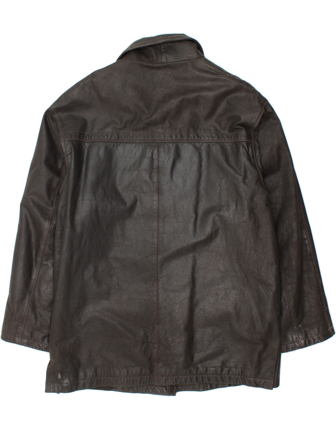 Casaco de couro masculino ROUTE 66 UK 46 3XL couro preto