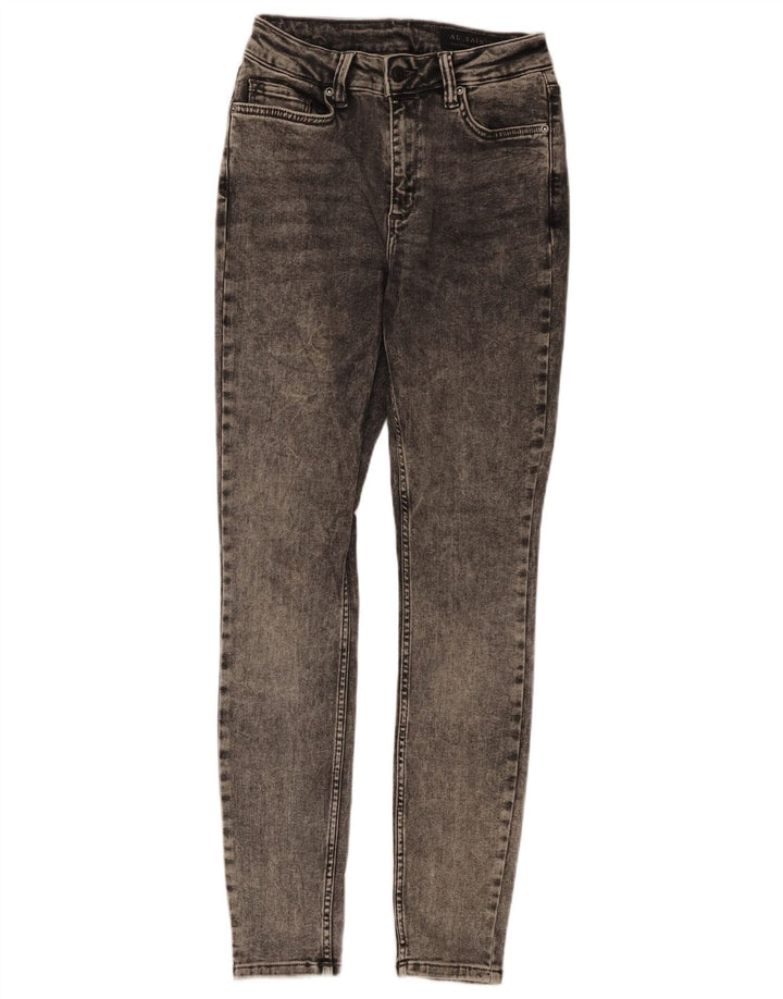 Calça jeans skinny feminina ALL SAINTS média W28 L29 algodão cinza