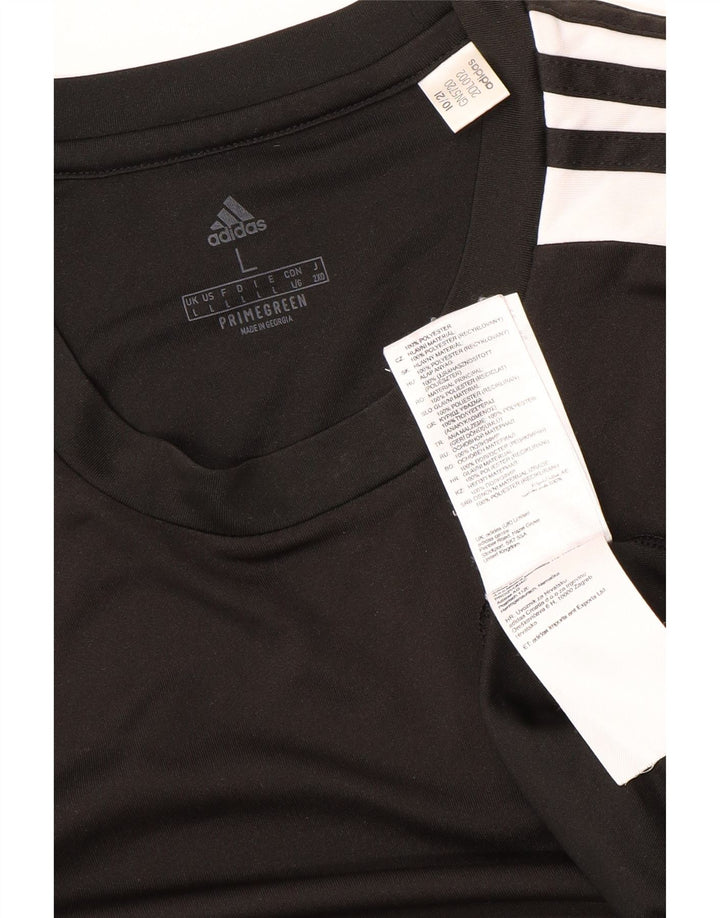 Camiseta Adidas Masculina Aeroready Top Grande Poliéster Preto