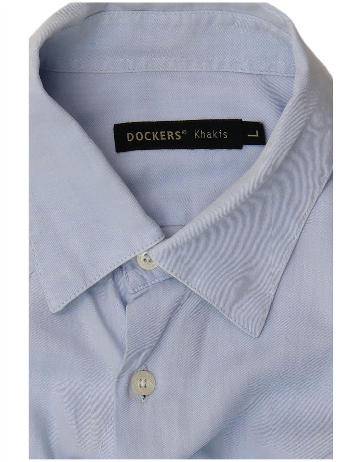 Camisa masculina Dockers grande azul