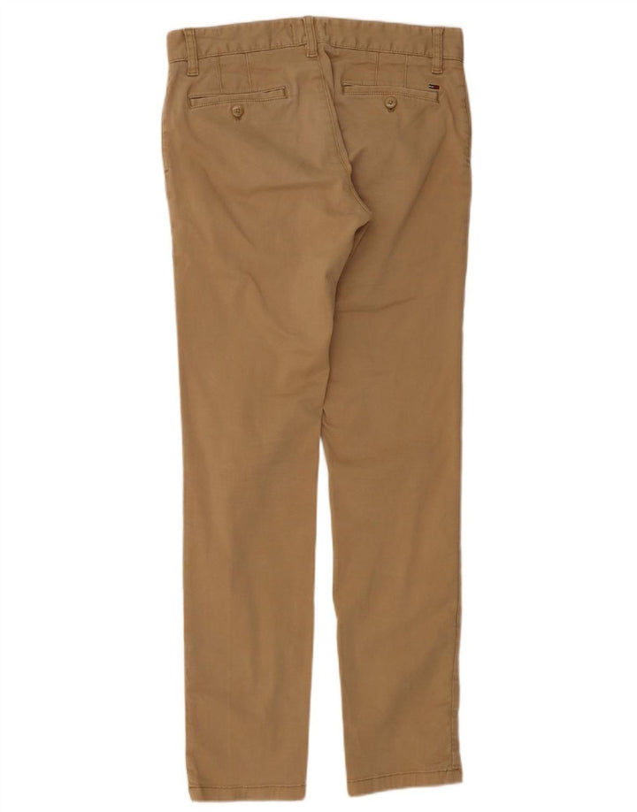 TOMMY HILFIGER Mens Slim Chino Trousers W28 L32 Beige Cotton Vintage Tommy Hilfiger and Second-Hand Tommy Hilfiger from Messina Hembry 