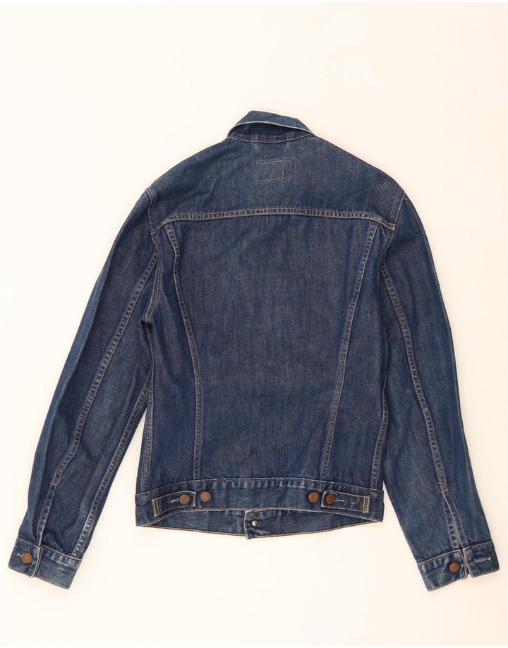 Jaqueta jeans masculina Levi's UK 38 algodão azul marinho médio