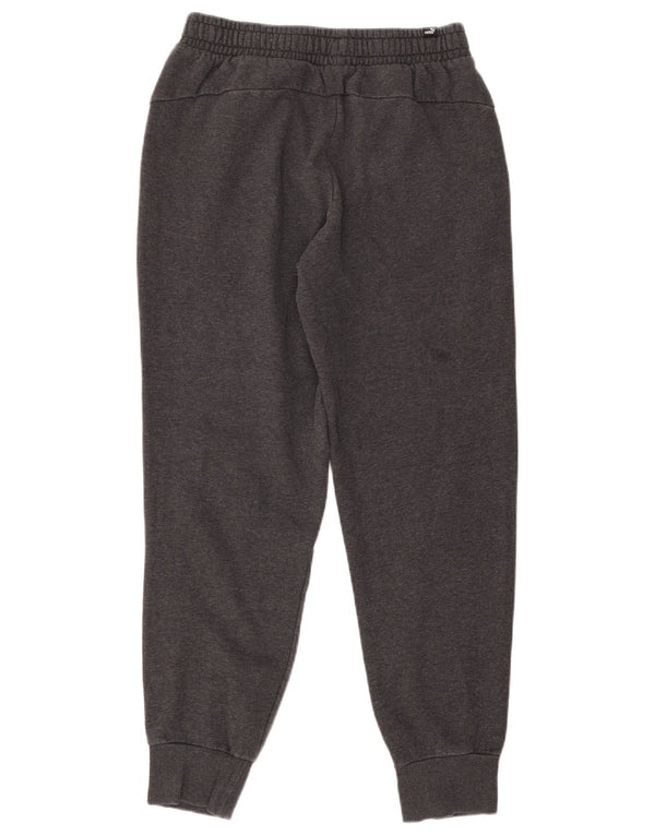 Calça de treino masculina Puma Joggers cinza médio algodão