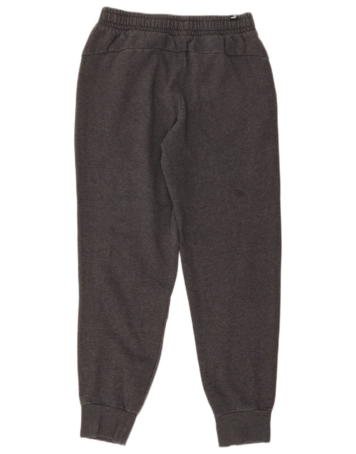 Calça de treino masculina Puma Joggers cinza médio algodão