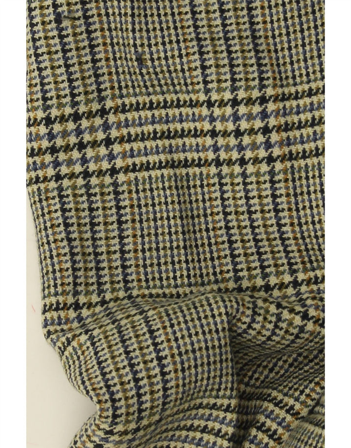 Jaqueta blazer masculina de 2 botões HUGO BOSS Reino Unido 40 grande verde houndstooth