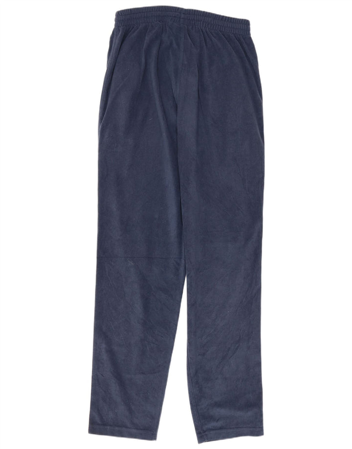 Calça de treino feminina de veludo Diadora UK 12 poliéster azul marinho médio