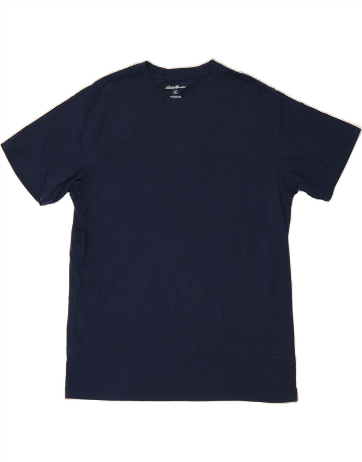 EDDIE BAUER Mens T-Shirt Top Medium Navy Blue Cotton Vintage Eddie Bauer and Second-Hand Eddie Bauer from Messina Hembry 