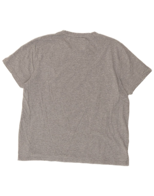 Camiseta masculina Crew Clothing Top XL algodão cinza