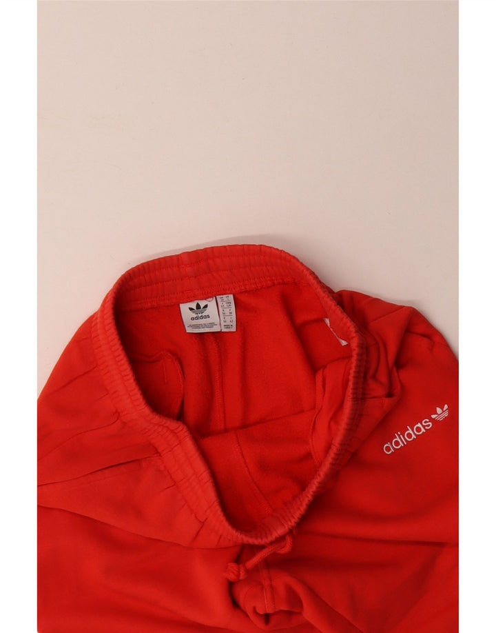 ADIDAS Womens Tracksuit Pants Joggers UK 10 Pequeno Laranja Algodão