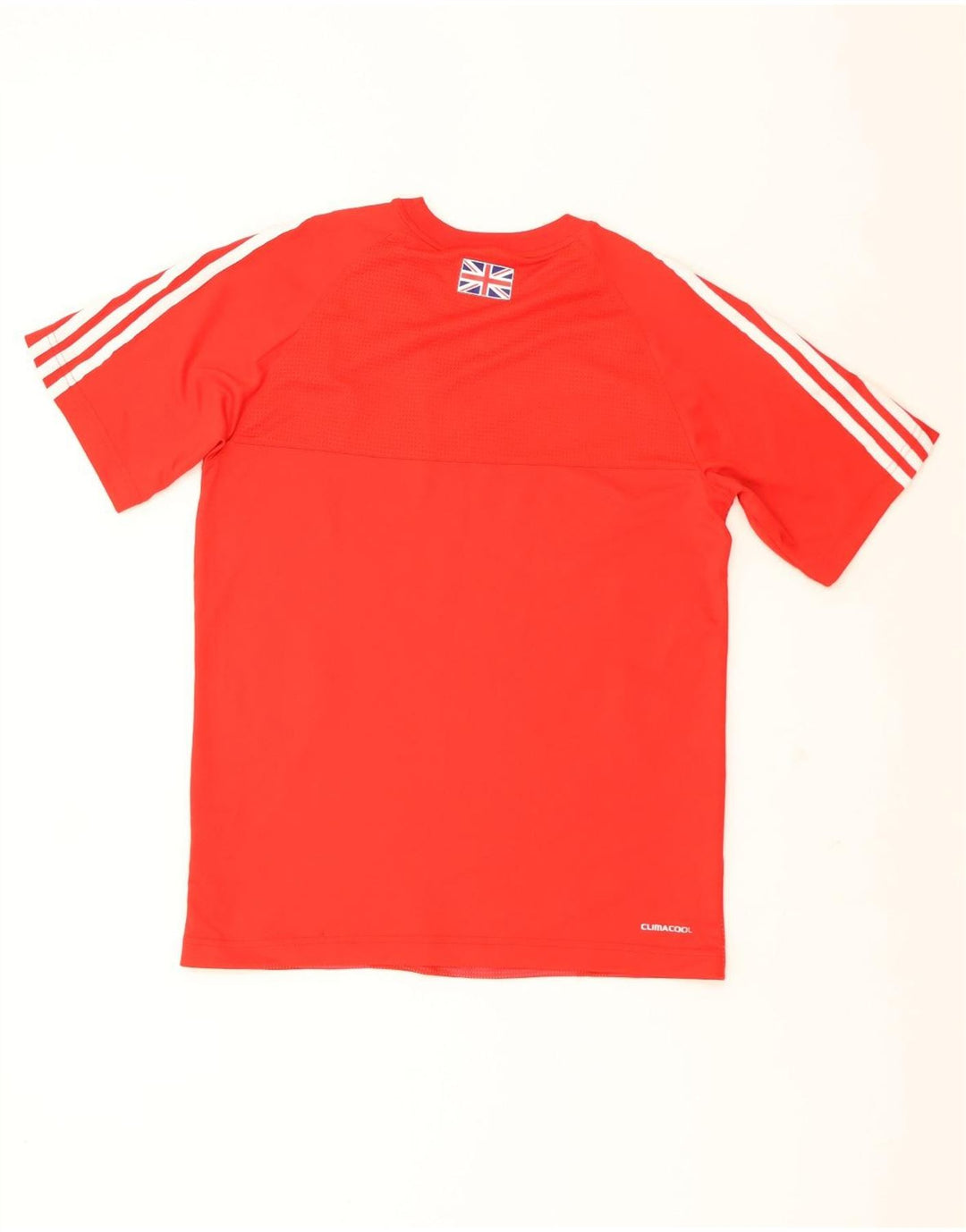 ADIDAS Mens Team GB Graphic T-Shirt Top Pequeno Poliéster Vermelho