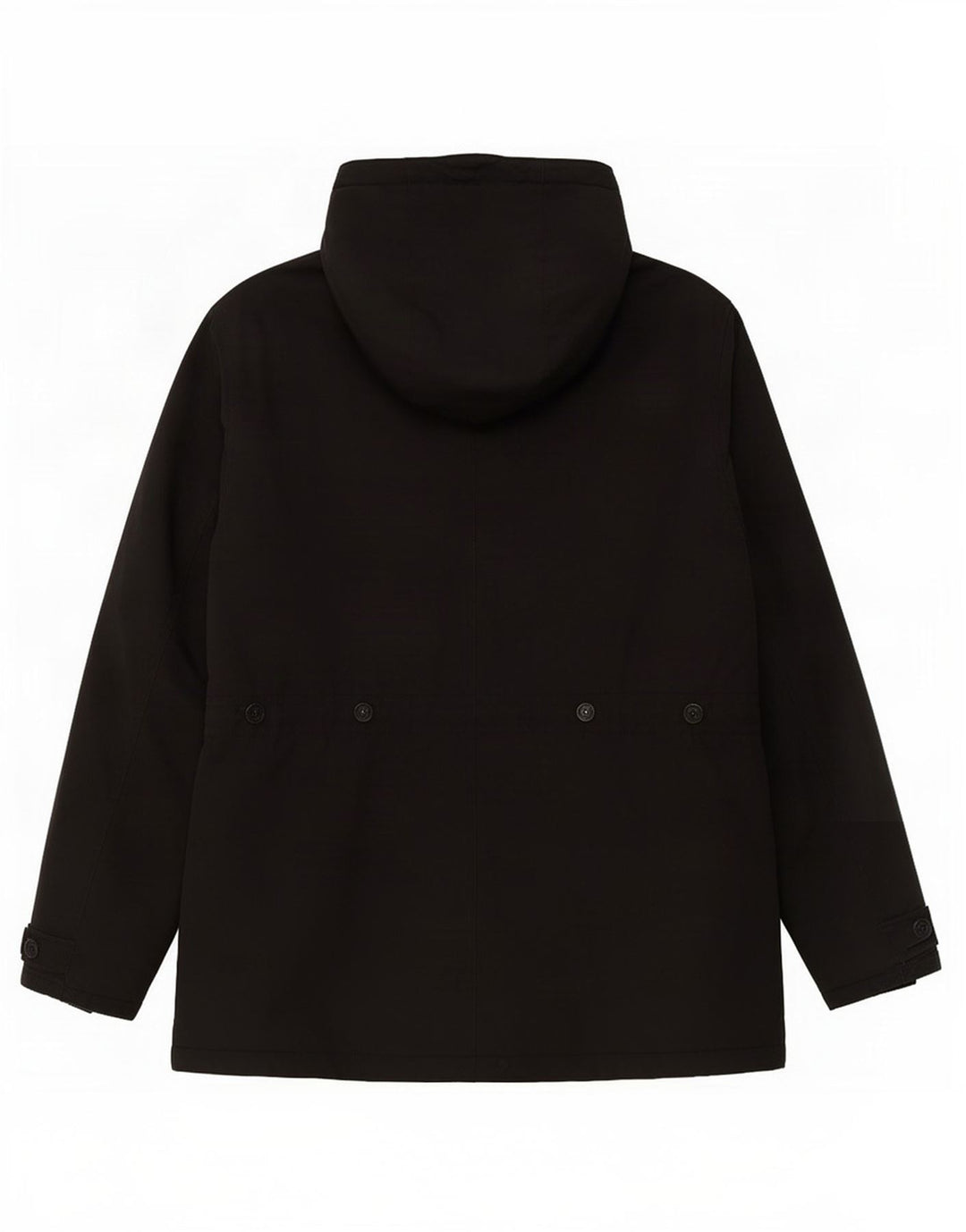 Jaqueta masculina acolchoada com capuz Levi's UK 40 grande poliéster preto