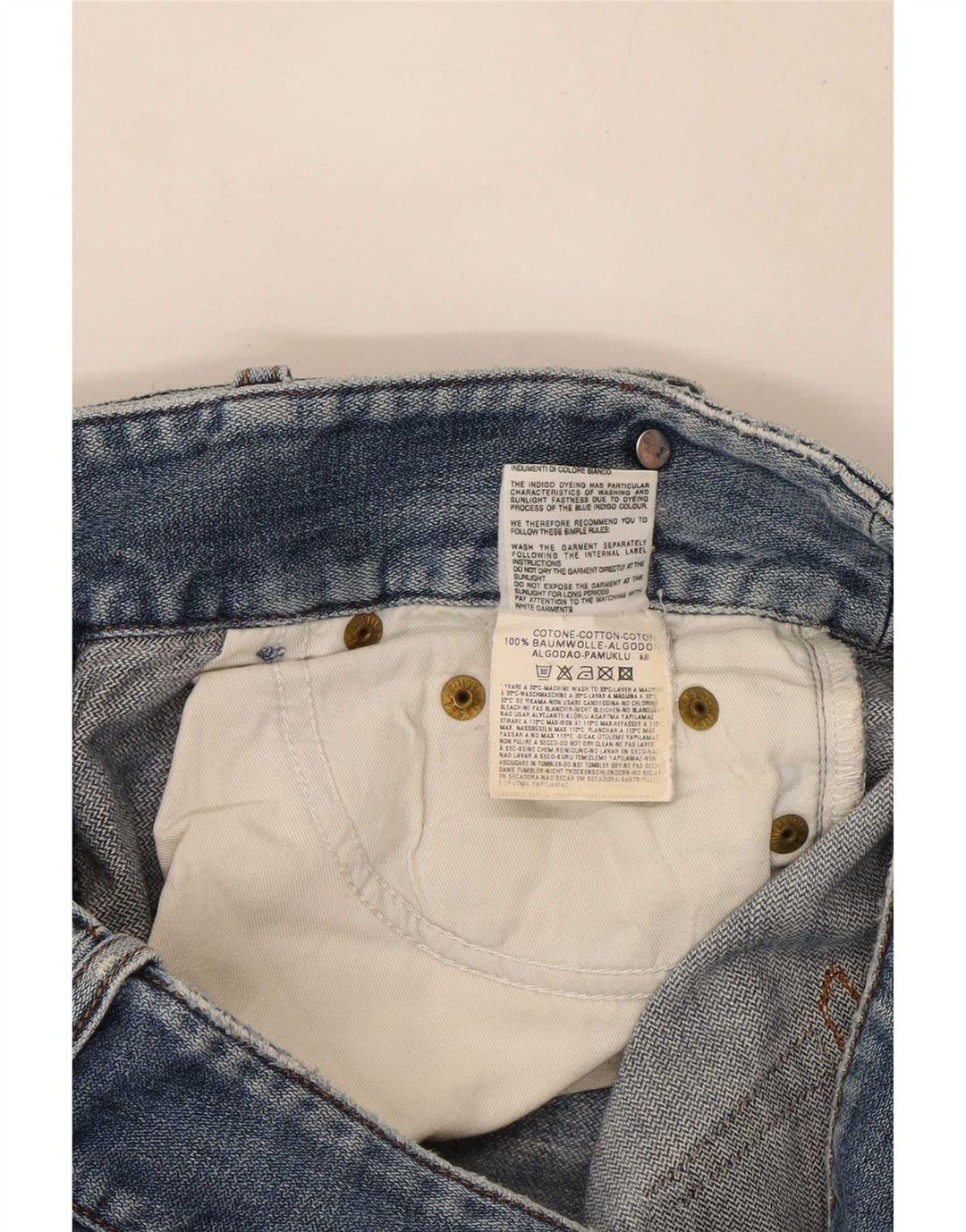 Diesel feminino bootcut jeans W27 L33 azul algodão
