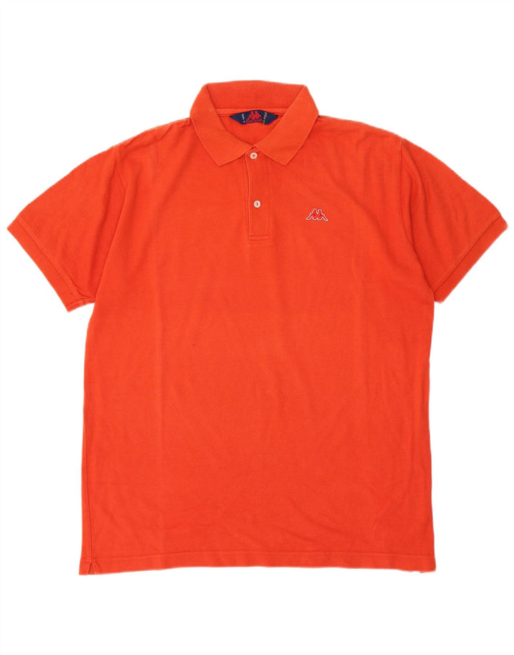 Camisa polo masculina KAPPA grande algodão laranja