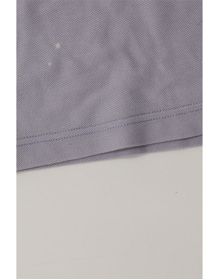 Camisa polo masculina Fred Perry de algodão roxo médio