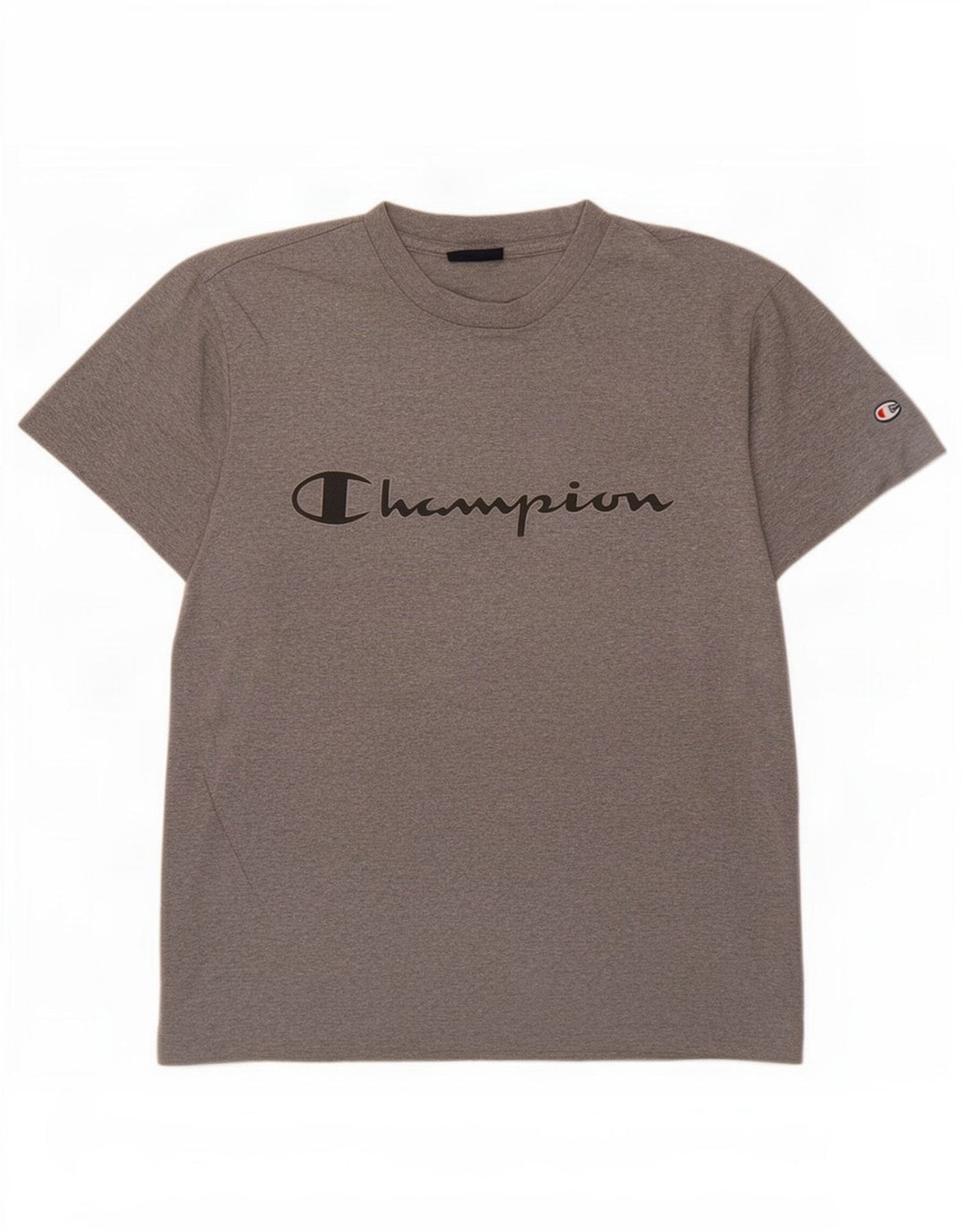 Camiseta masculina gráfica Champion pequeno algodão cinza