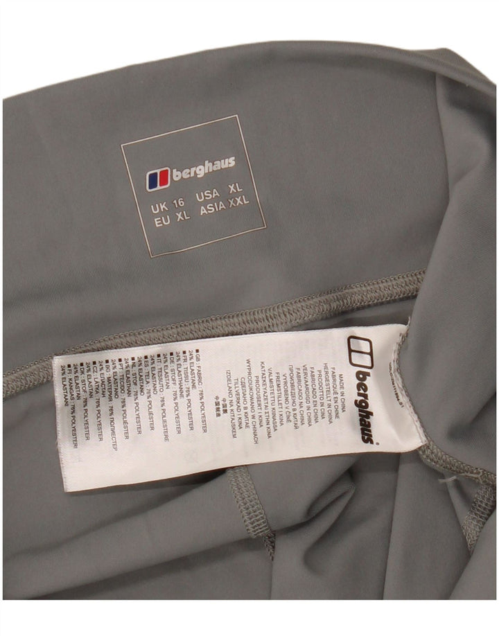 Berghaus Leggings Gráficos Femininos UK 16 Grande Poliéster Cinza