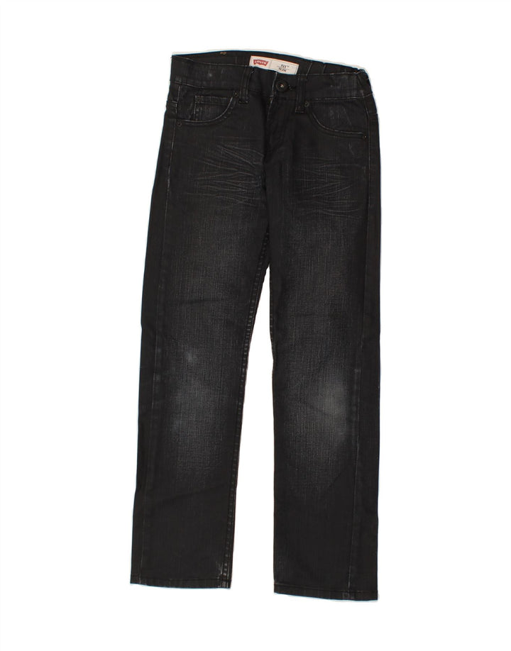 LEVI'S Boys 511 Slim Jeans 9-10 Years W26 L26  Black Cotton Vintage Levi's and Second-Hand Levi's from Messina Hembry 