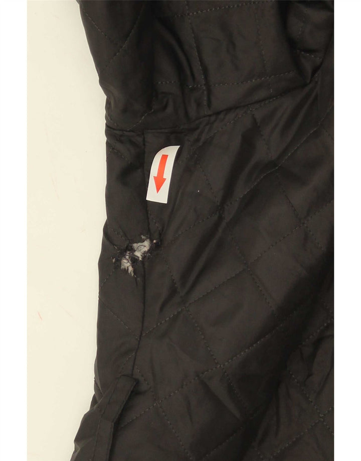 Sobretudo acolchoado feminino Marks & Spencer UK 18 XL poliéster preto
