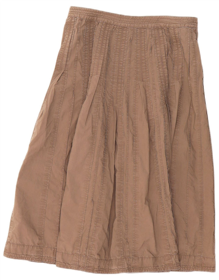 MONSOON Saia feminina evasê W30 algodão marrom médio
