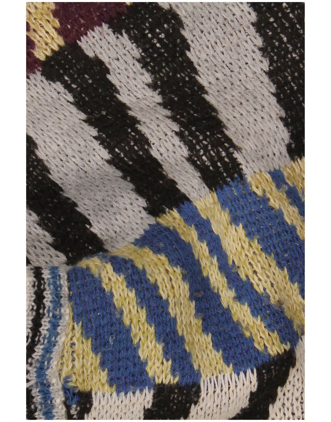 Suéter cardigã masculino vintage grande listrado multicolorido