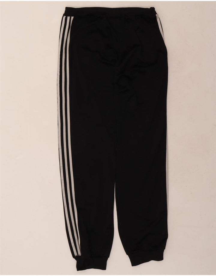 Calça de treino masculina Adidas Joggers UK 38/40 poliéster preto médio