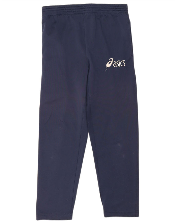 Calças de treino Asics Boys 9-10 anos azul marinho poliéster