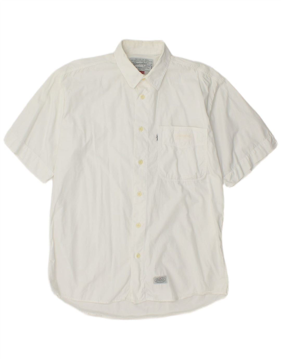 Camisa masculina de manga curta LEVI'S branca média