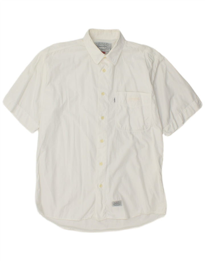 Camisa masculina de manga curta LEVI'S branca média