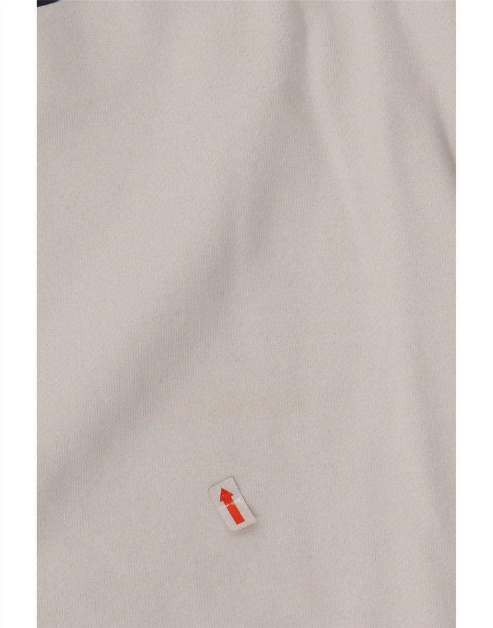 ELLESSE Suéter feminino com estampa gráfica superdimensionada Reino Unido 8 pequeno branco