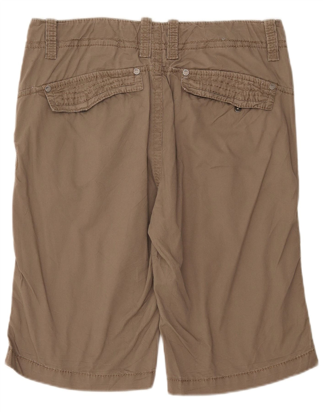 BKE Mens Chino Shorts W32 Algodão Bege Médio