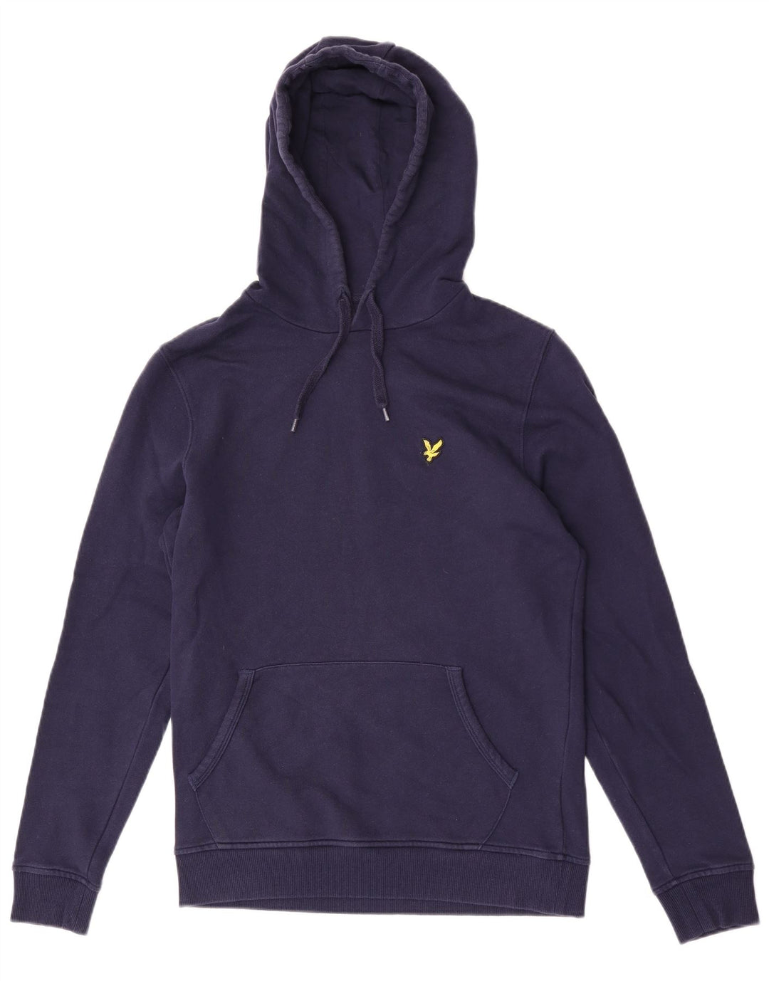 Lyle & Scott moletom com capuz masculino pequeno algodão azul marinho